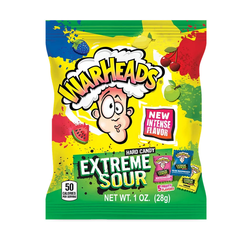 Warheads - Extreme Sour Hard Candy Peg Bag  (1oz)