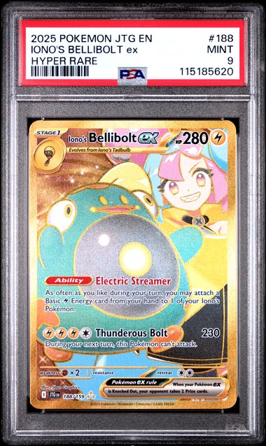 Pokemon - Journey Together - Iono's Bellibolt ex Hyper Rare #188 - 2025