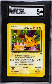 Pokemon - Wizards Mail Giveaway - Birthday Pikachu #24 - 2000 - SGC 5