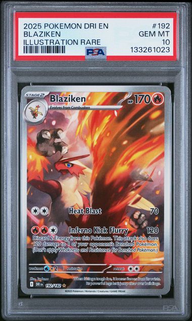 Pokemon - Destined Rivals - Blaziken IR #192 - 2025 - PSA 10