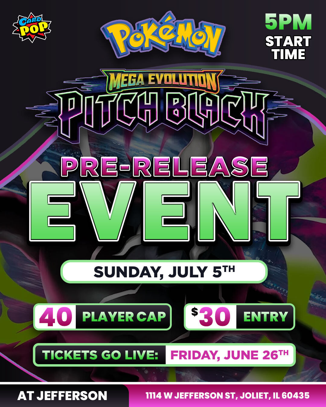 Card Pop - Pokemon - Pitch Black - Pre-Release