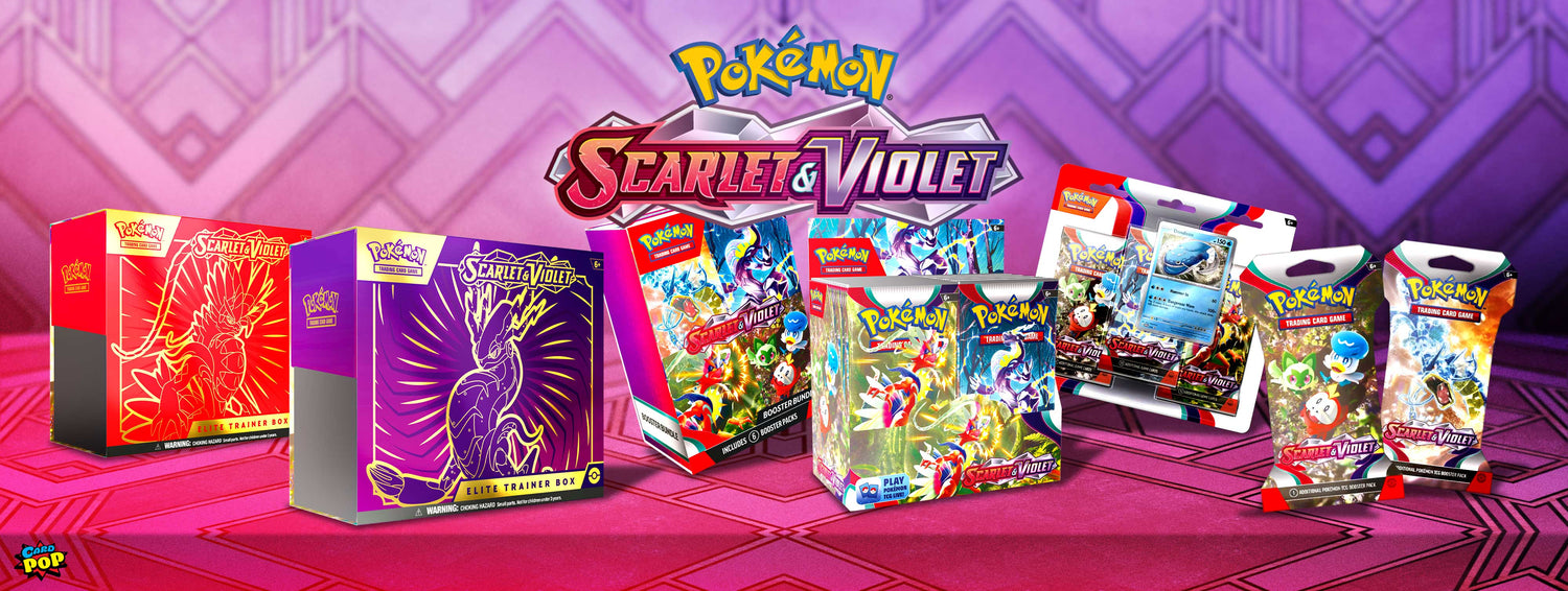 card pop Pokémon scarlet and violet image banner