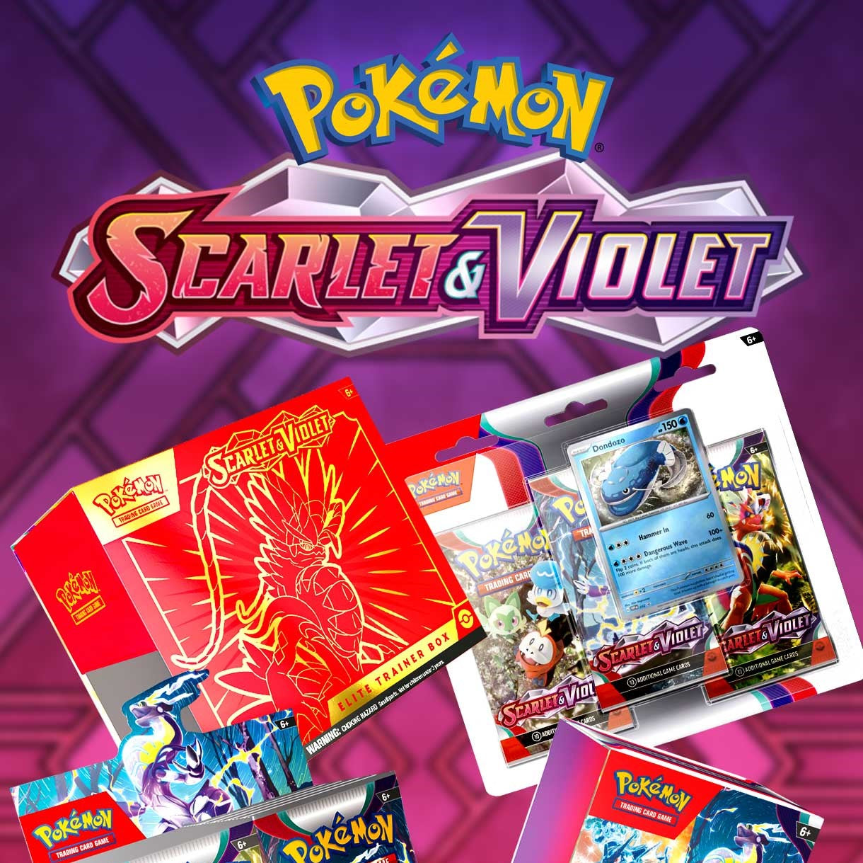 card pop Pokémon scarlet and violet image banner