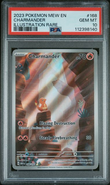 Pokemon - 151 - Charmander IR #168 - 2023 - PSA 10