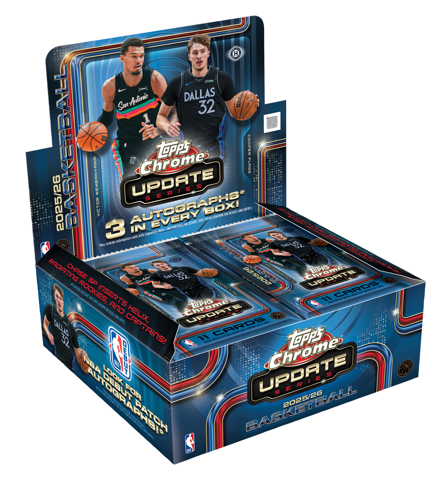 Topps - Chrome Update - NBA Basketball - 2025-26 - Jumbo Hobby Box