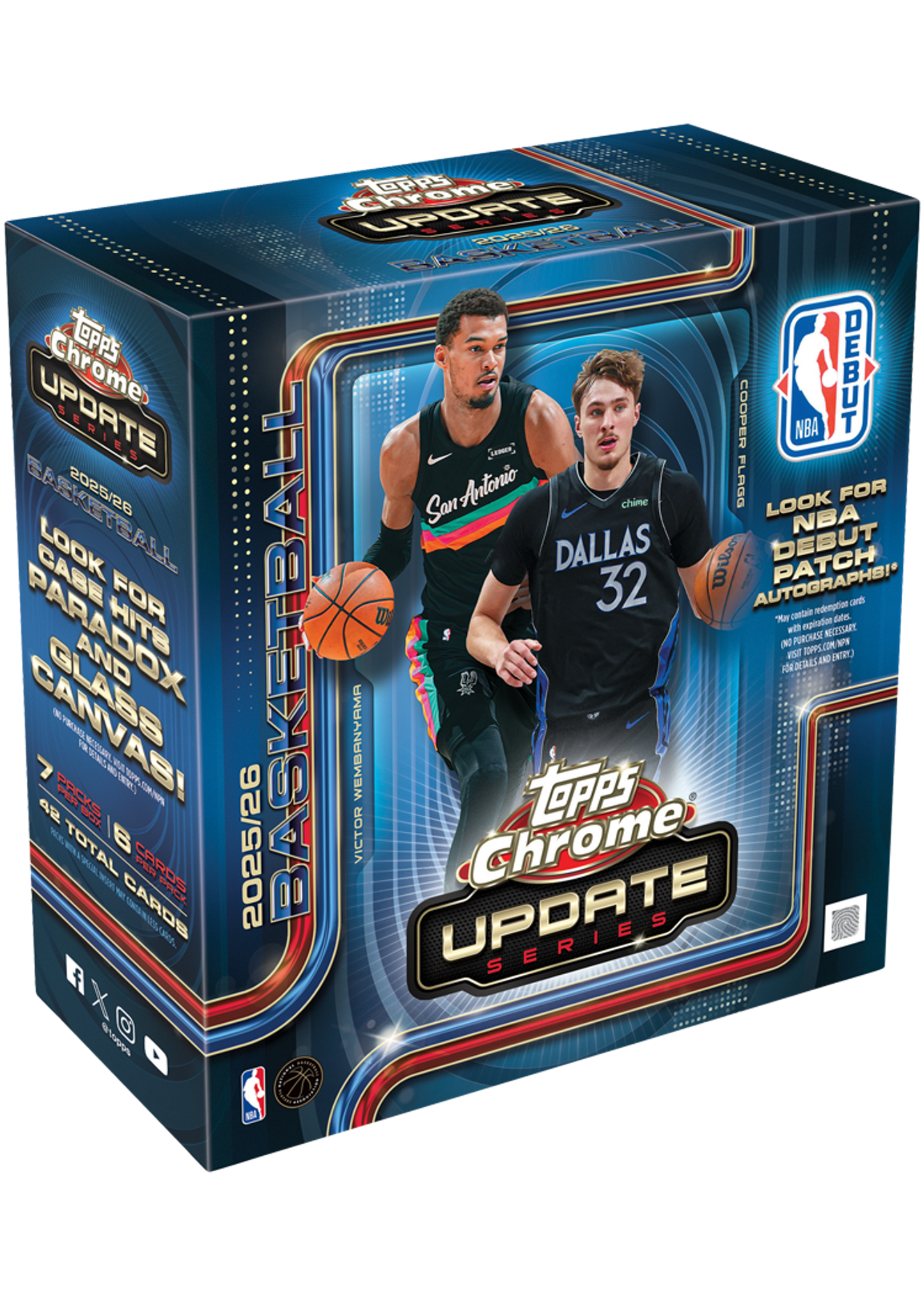 Topps - Chrome Update - NBA Basketball - 2025-26 - Mega Box