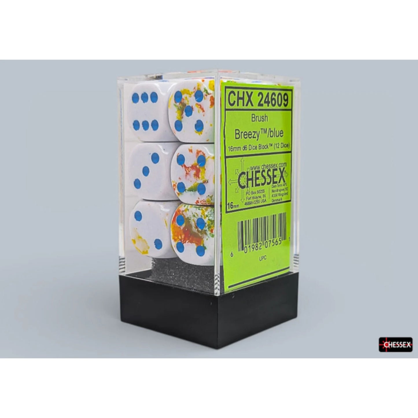 Chessex - Breezy/Blue - 16mm d6 - Dice Block