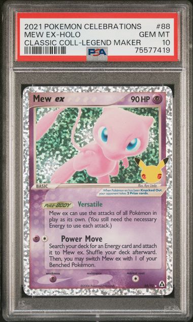 Pokemon - Celebrations Classic Coll - Mew ex #88 - 2021 - PSA 10