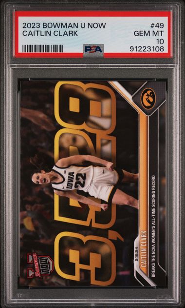 Topps - Bowman U Now - Caitlin Clark #49 - 2023 - PSA 10