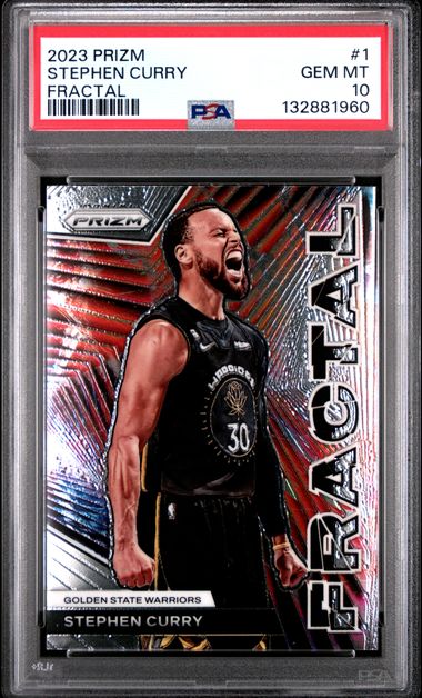 Panini - Prizm Basketball - Fractal Stephen Curry #1 - 2023 - PSA 10