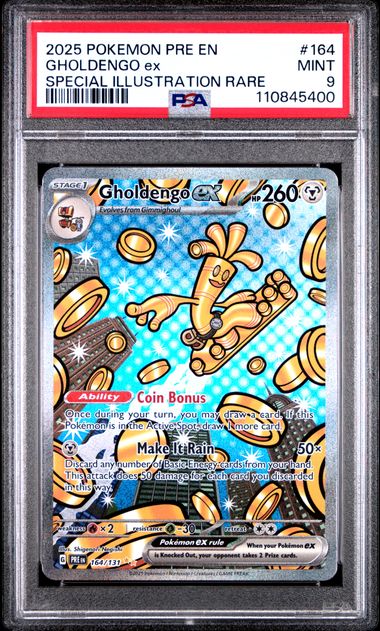 Pokemon - Prismatic Evolutions - Gholdengo ex SIR - PSA Mint 9 - 2025