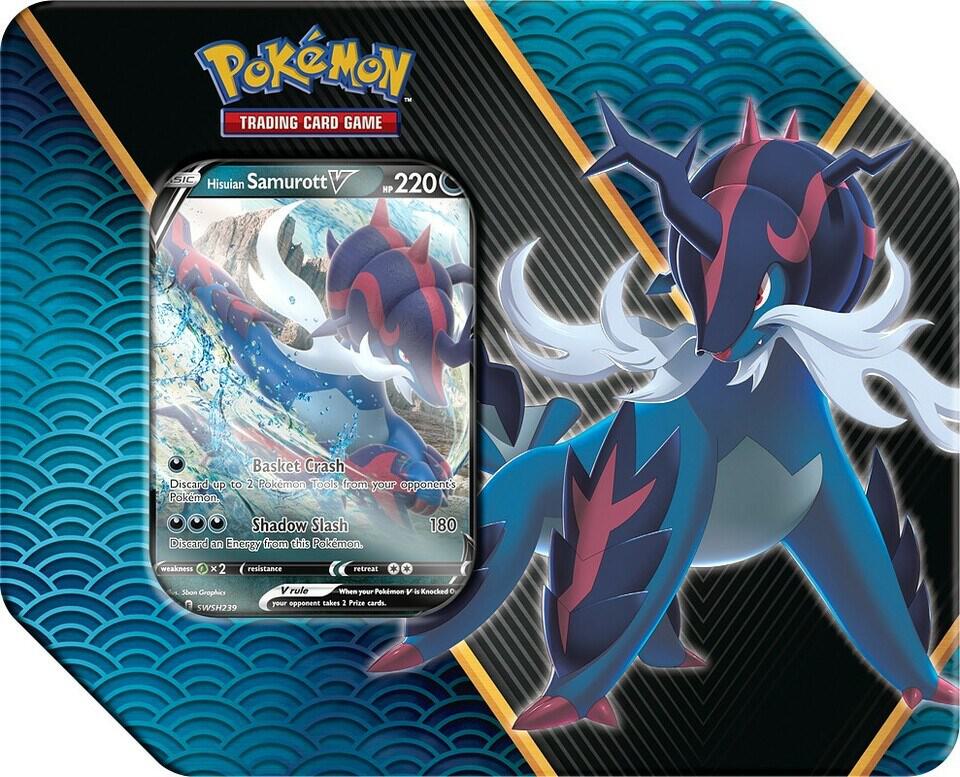 Pokemon - Divergent Powers - Hisuian Samurott - Tin