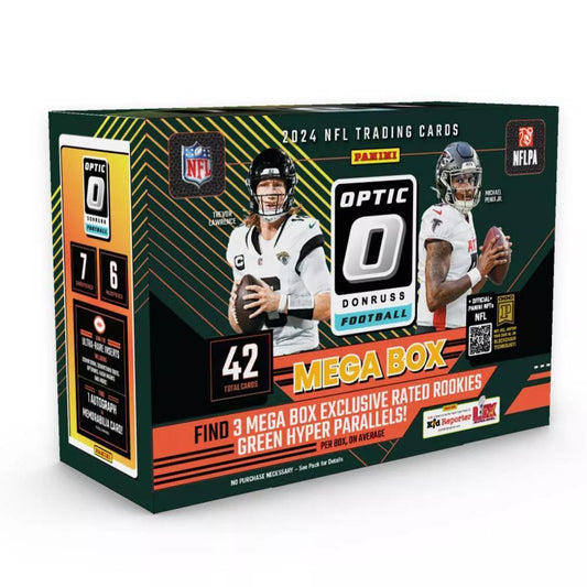 Panini - Donruss Optic - NFL Football - Green Hyper - 2024 - Mega Box
