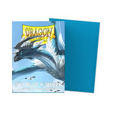 Dragon Shield - Standard Card Sleeves - Sky Blue and Silver Dual Matte - 100ct