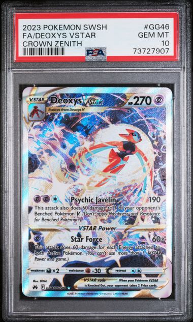Pokemon - Crown Zenith - Deoxys Vstar FA #GG46 - 2023 - PSA 10