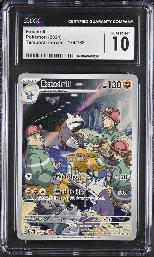 Pokemon - Temporal Forces - Excadrill IR #174 - CGC Gem Mint 10 - 2024