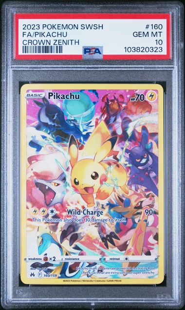 Pokemon - Crown Zenith - Secret Pikachu - PSA Gem Mint 10 - 2023