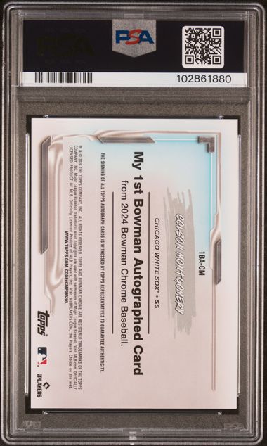 Topps - Bowman Chrome - Colson Montgomery My 1st Bowman Autograph Orange Refractor #1BACM - PSA Gem Mint 10 - 2024