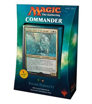 Magic the Gathering - Feline Ferocity - Commander Deck