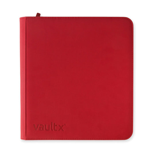 Vault X - 12 Pocket - Exo Tec Zip Binder - Fire Red