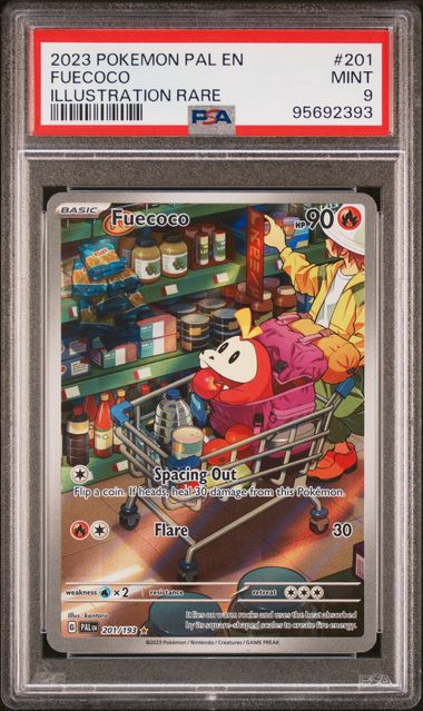 Pokemon - Paldea Evolved - Fuecoco IR #201 - 2023 - PSA 9