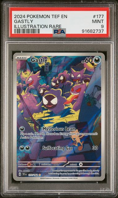 Pokemon - Temporal Forces - Gastly IR #177 - Psa Mint 9 - 2024