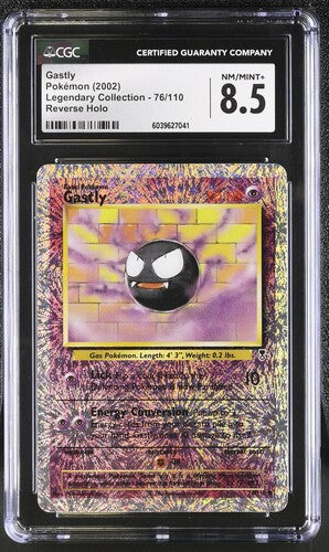 Pokemon - Legendary Collection - Gastly Reverse Holo #76 - CGC NM-MT 8.5 - 2002