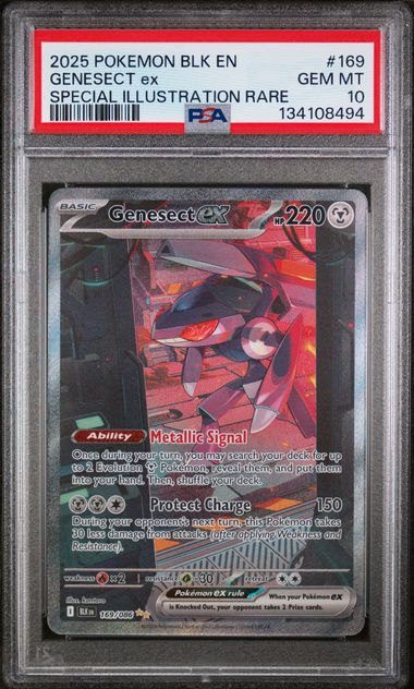 Pokemon - Black Bolt - Genesect ex SIR #169 - 2025 - PSA 10