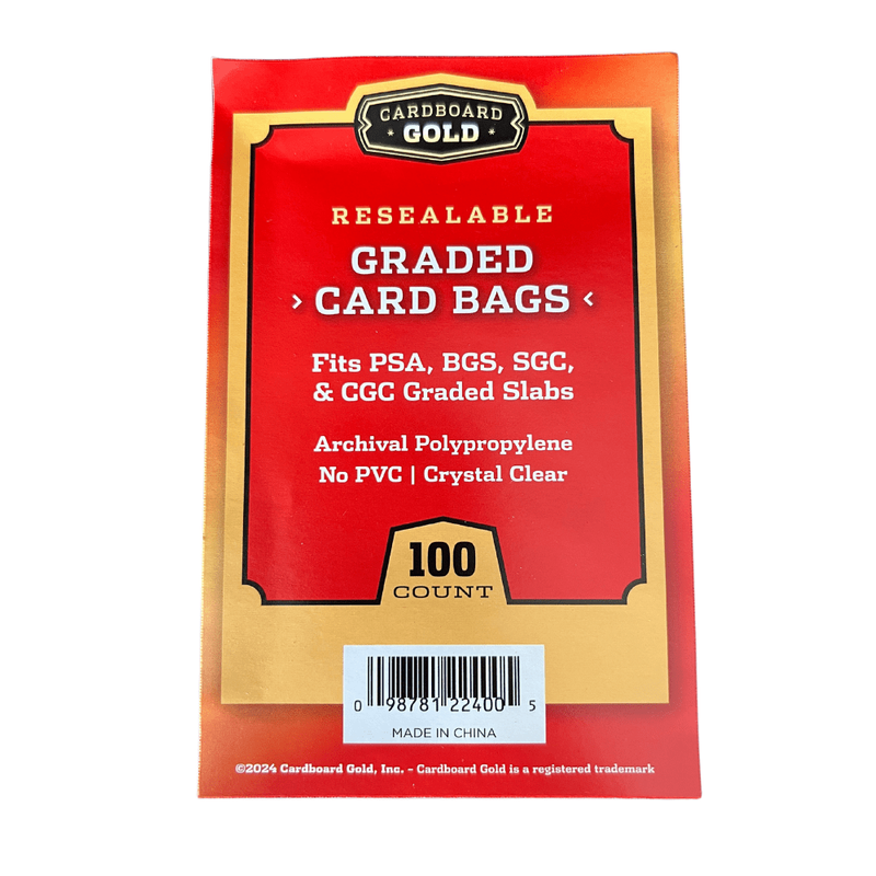 Cardboard Gold - GRADED CARD BAG - FITS GRADED CARD (SLABS)
