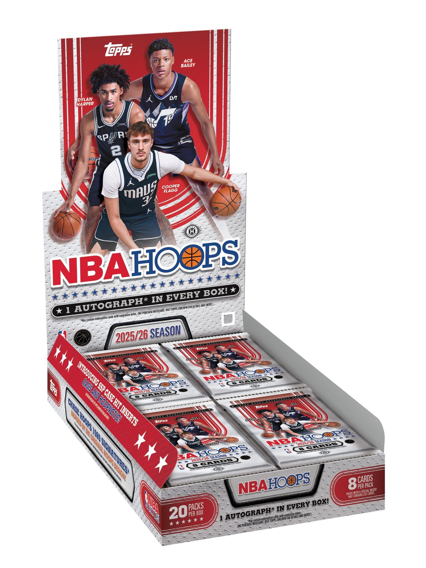 Topps - NBA Hoops - NBA Basketball - 2025/26 - Hobby Box