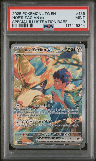 Pokemon - Journey Together - Hop's Zacian ex SIR - 2025 - PSA 9