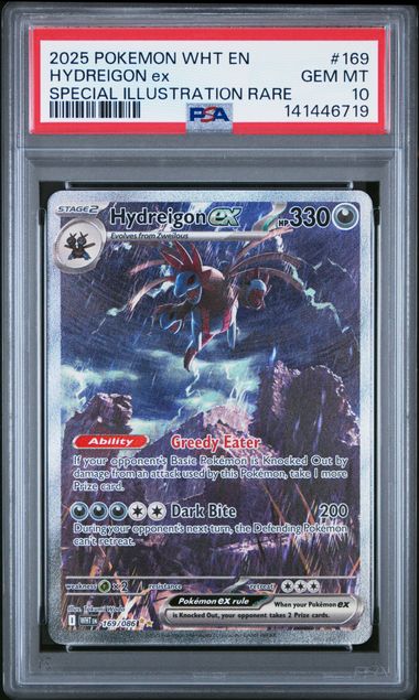 Pokemon - White Flare - Hydreigon ex SIR #169 - 2025 - PSA 10