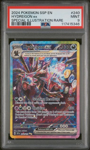 Pokemon - Surging Sparks - Hydreigon ex SIR - 2024 - PSA 9
