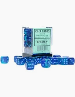 Chessex - 12mm d6 Dice Block - Icicle/light blue