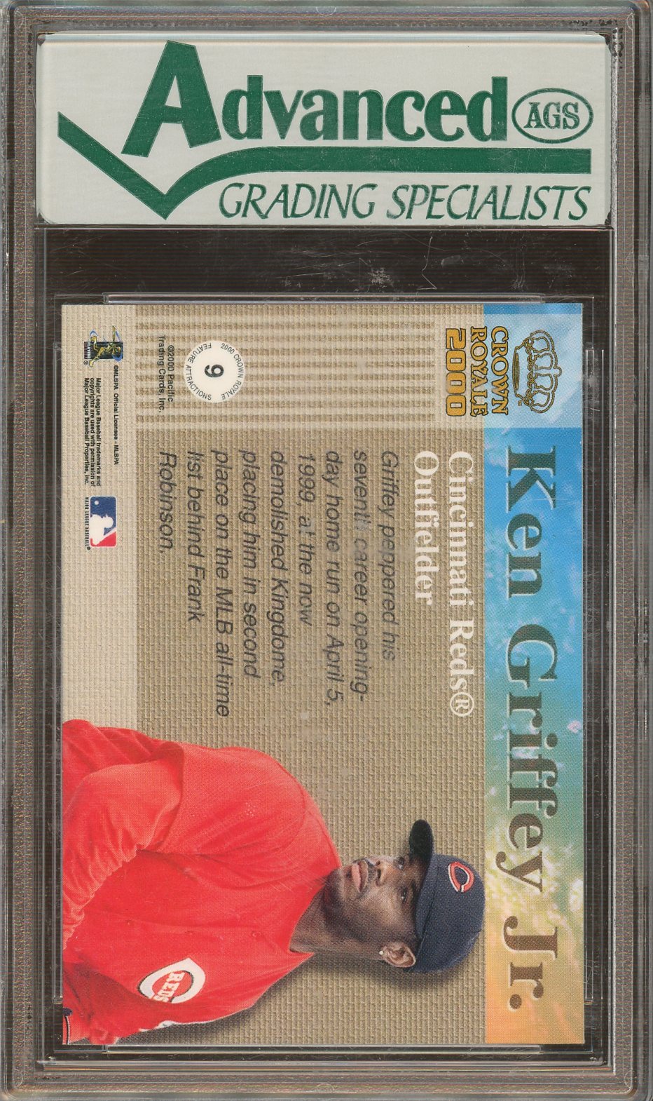 Advanced Grading Specialists - Mint 9  - 2000 - Crown Royale - Feature Attractions - Ken Griffey Jr.