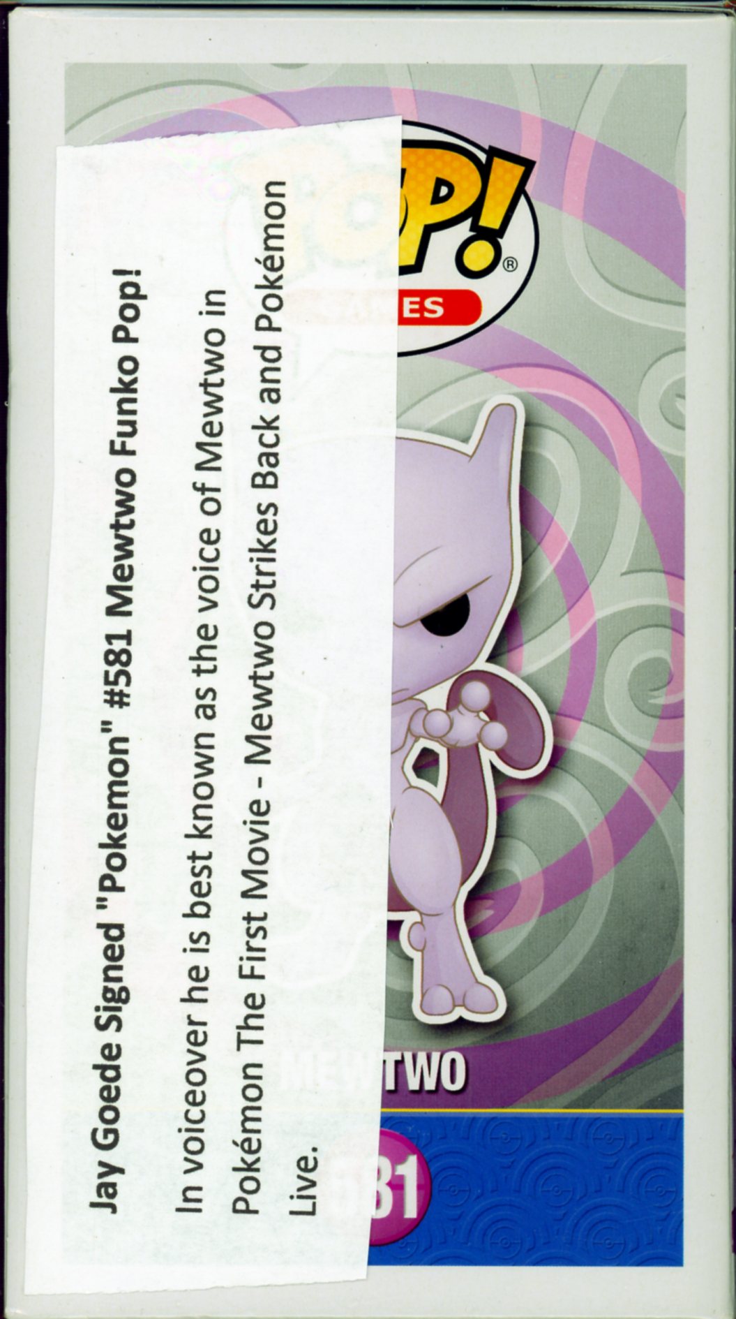 Funko - Games - Pokemon - Mewtwo - #581 - Signed