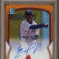 Topps - Bowman Chrome - Orange Auto - Eddison Paulino - 2023 - PSA 9
