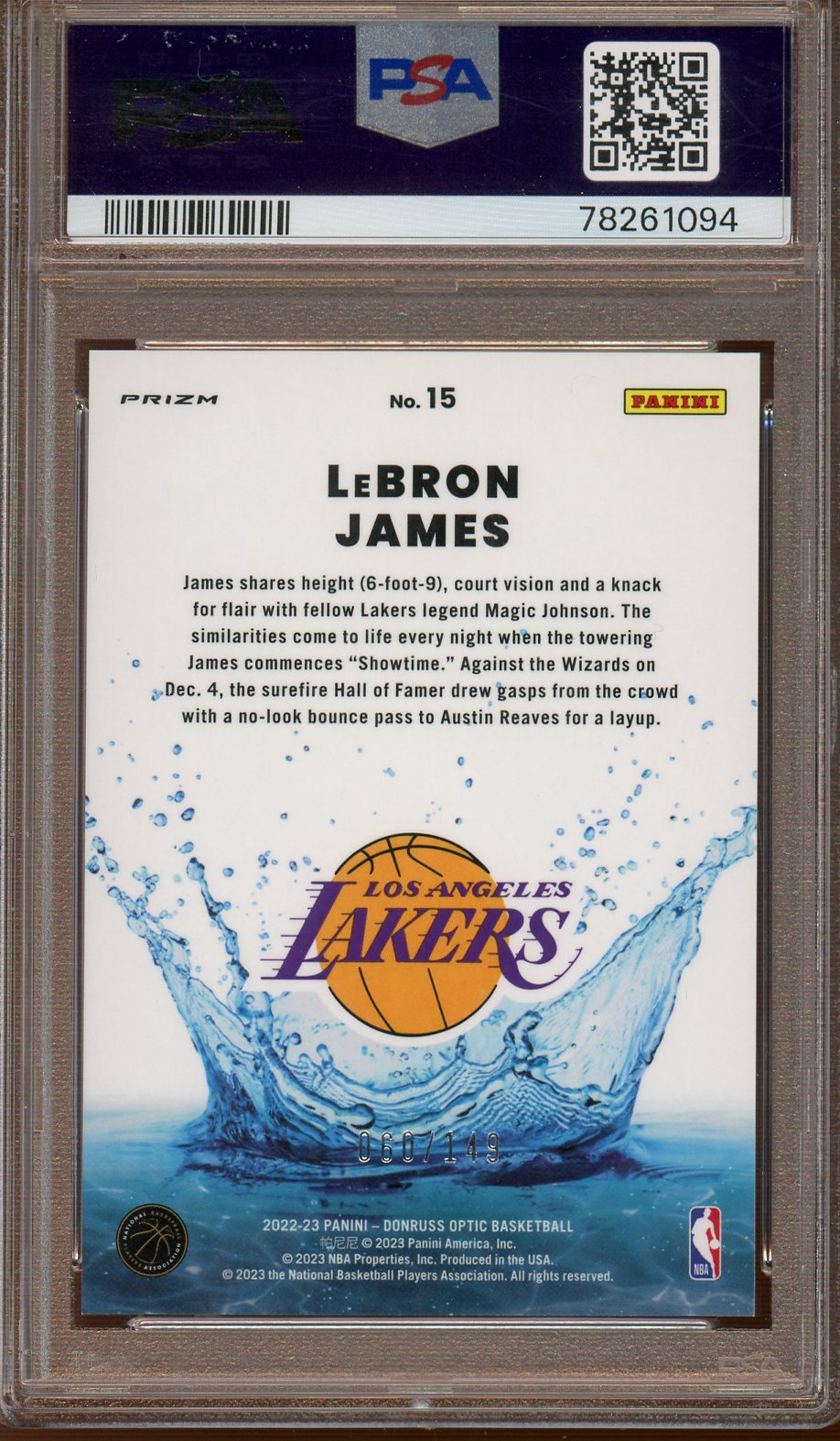 LeBron James (Los Angeles Lakers) Funko Pop! Panini Prizm NBA