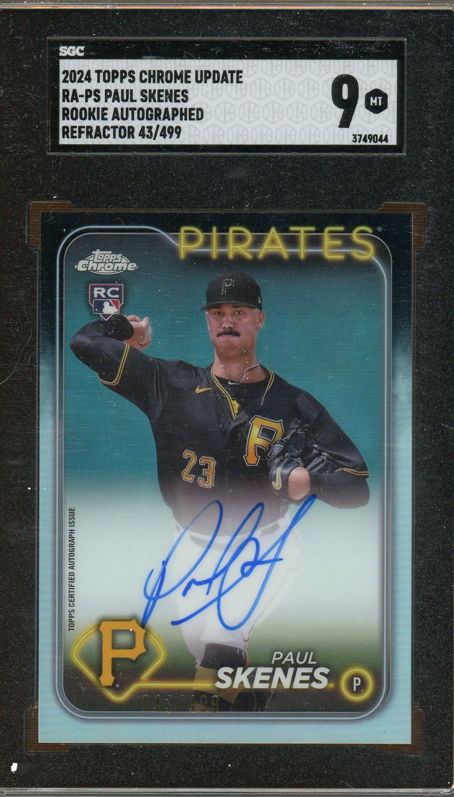 Topps - Chrome Update - Rookie Auto - Paul Skenes - 2024 - SGC 9