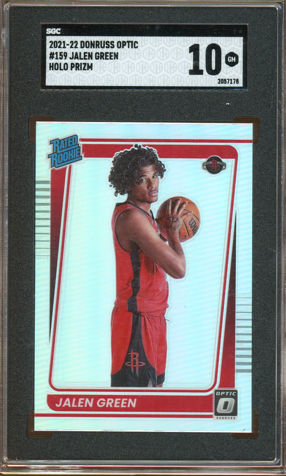 Panini - Donruss Optic - Rated Rookie Holo Prizm - Jalen Green - 2022 - SGC 10