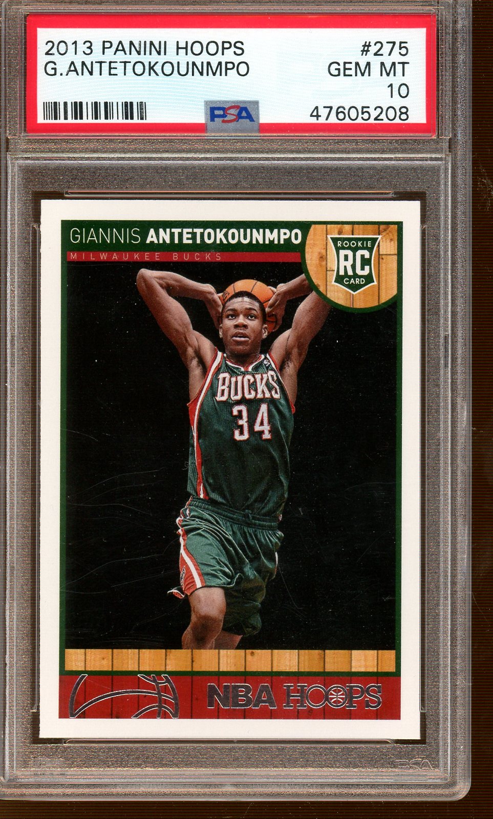 Panini - NBA Hoops - Giannis Antetokounmpo - PSA Gem Mint 10 - 2013