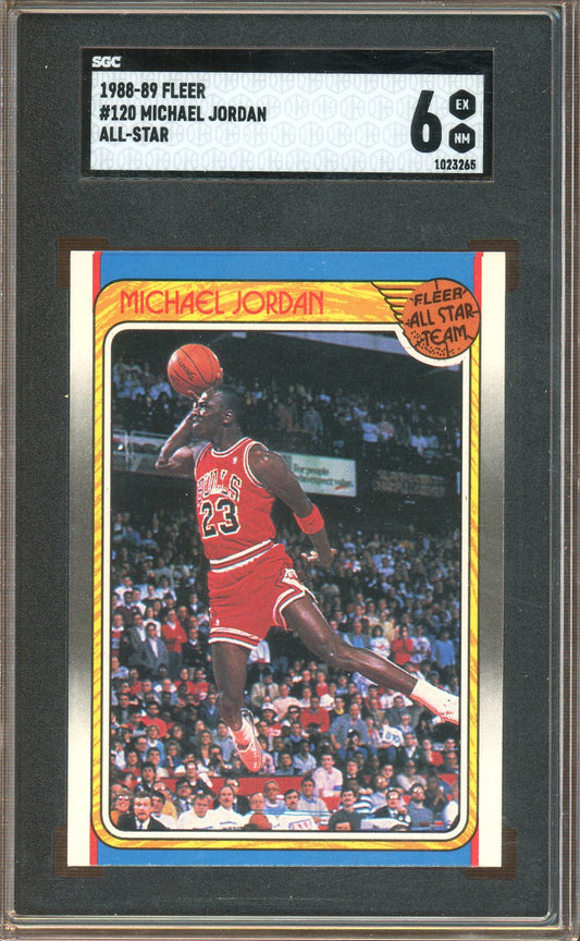 SGC 6 - 1988-89 Fleer - #120 Michael Jordan - All-Star