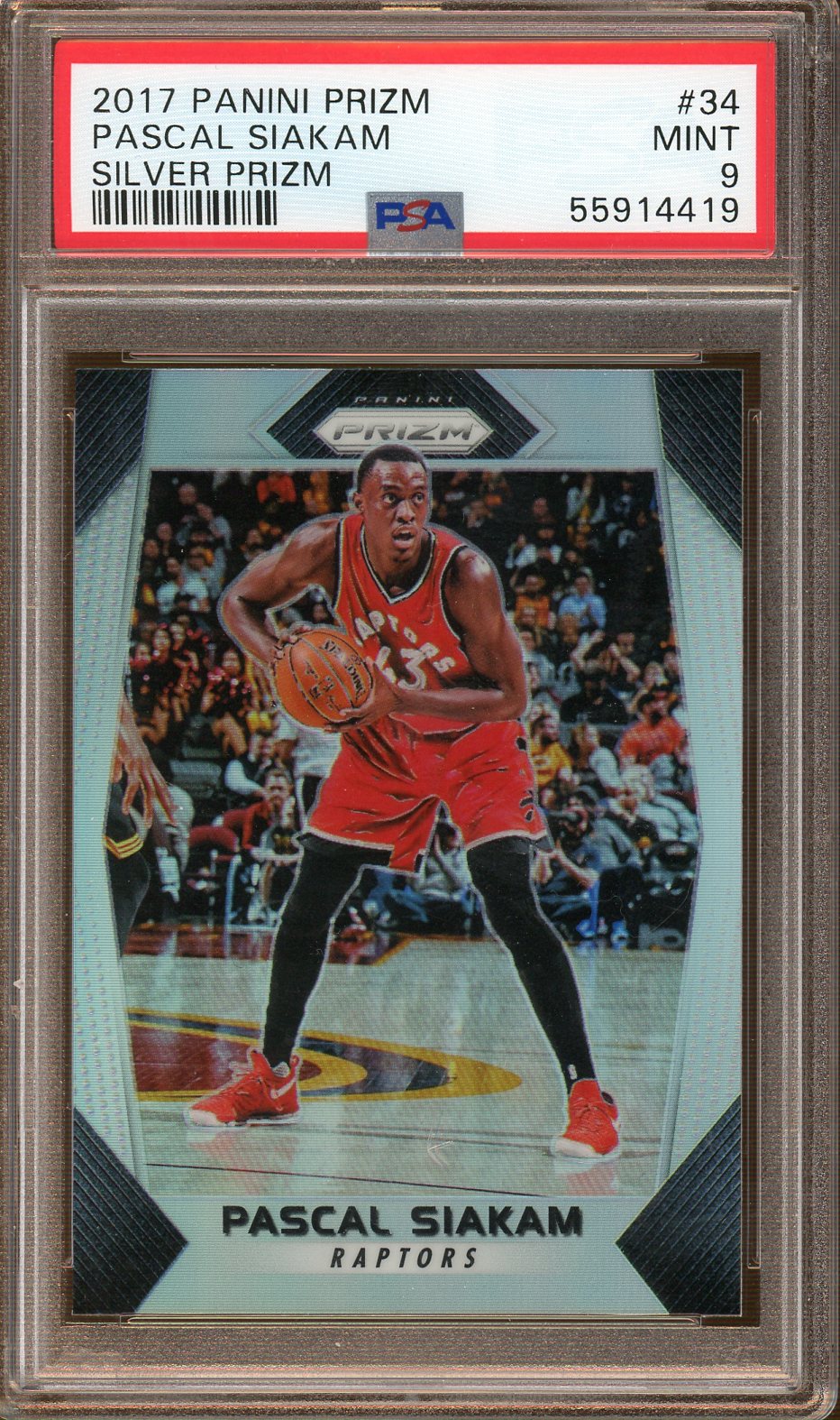 PSA - Mint 9 - 2017 - Panini Prizm - Pascal Siakam - Silver Prizm