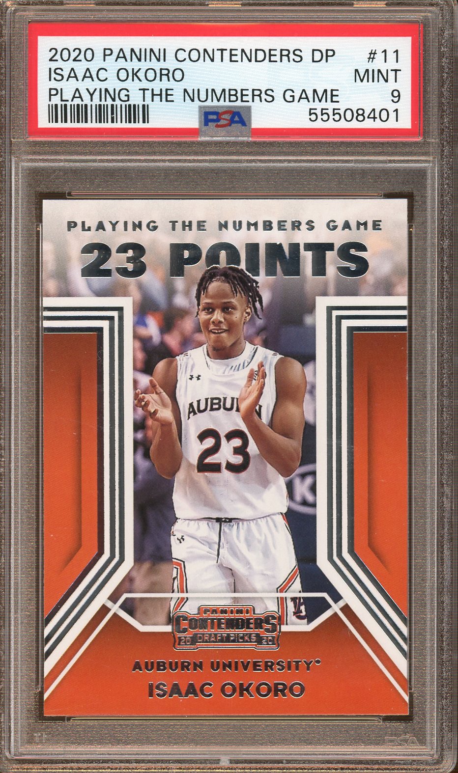 PSA - Mint 9 - 2020 - Panini Contenders Draft Picks - Isaac Okoro - Numbers Game