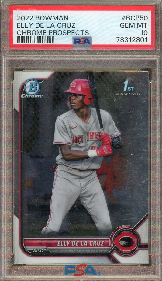 Topps - Bowman - Bowman 1st - Elly De La Cruz - 2022 - PSA 10