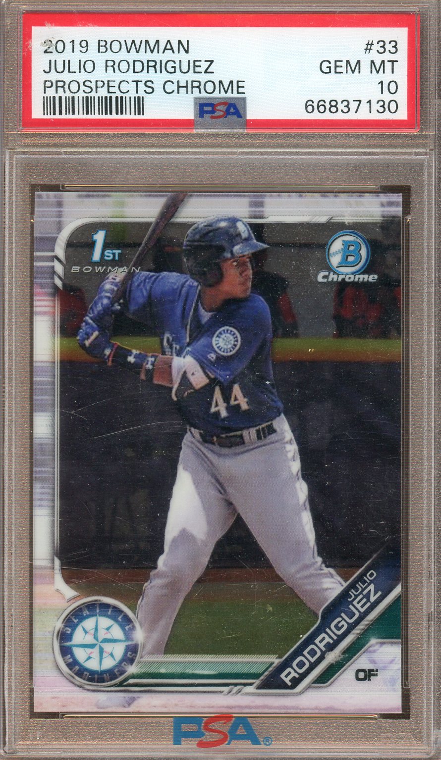 Topps - Bowman Chrome - Bowman 1st - Julio Rodr’guez - 2019 - PSA 10