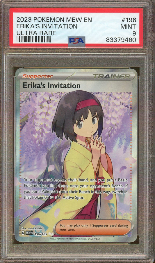 PSA - Mint 9 - 2023 - Pokemon - 151 - Erika's Invitation - Ultra Rare