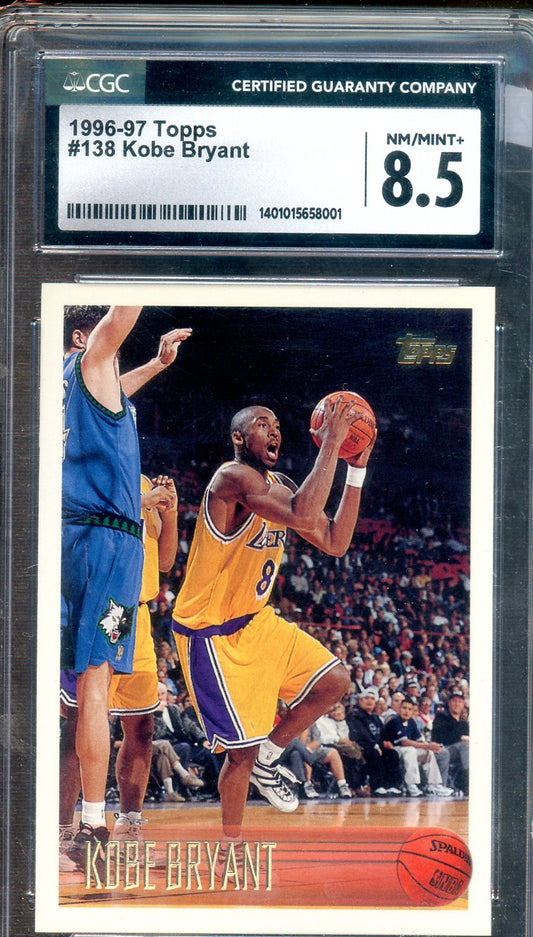 Topps - Kobe Bryant - CGC NM/MT 8 - 1996-97