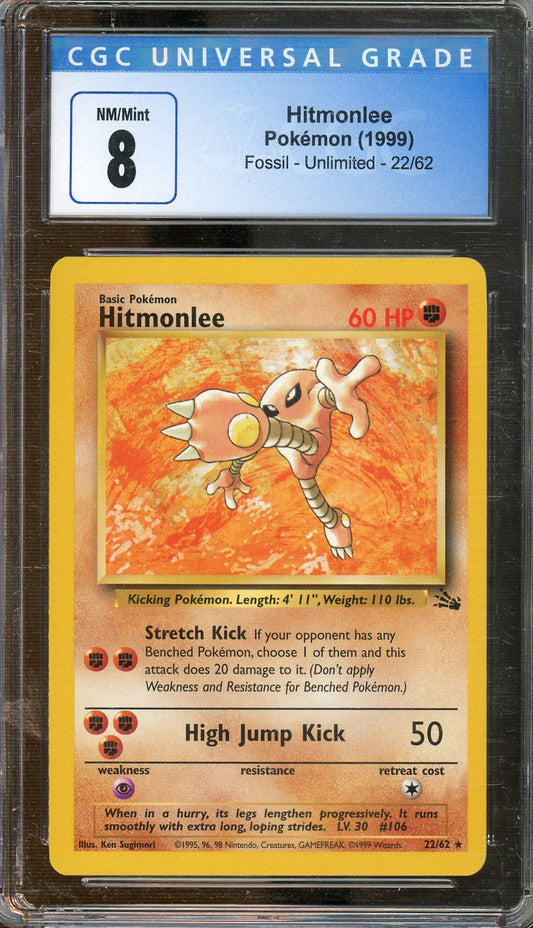 Pokemon - Base Set - Hitmonchan - 1999 - CGC 8