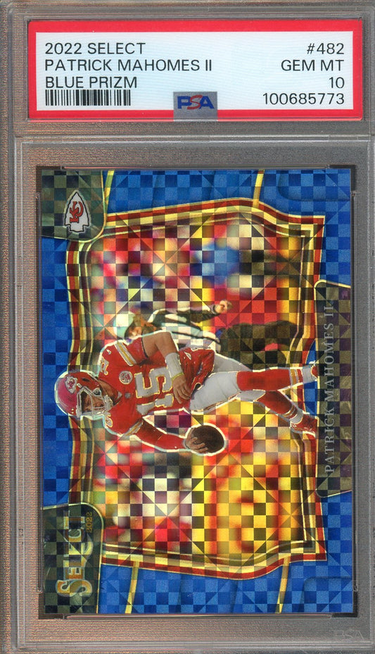 Panini - Select - Patrick Mahomess II Blue Prizm - PSA Gem Mint 10 - 2022